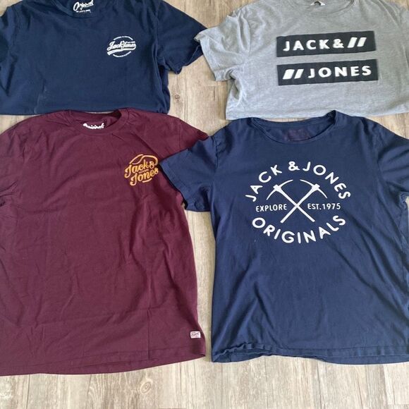 Jack & Jones Bundle 4 Cotton Graphic Tees XL - Picture 2 of 14
